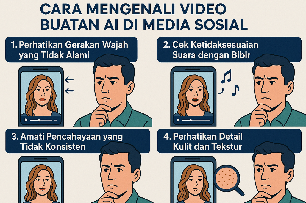 Cara Mengenali Video Buatan AI di Media Sosial